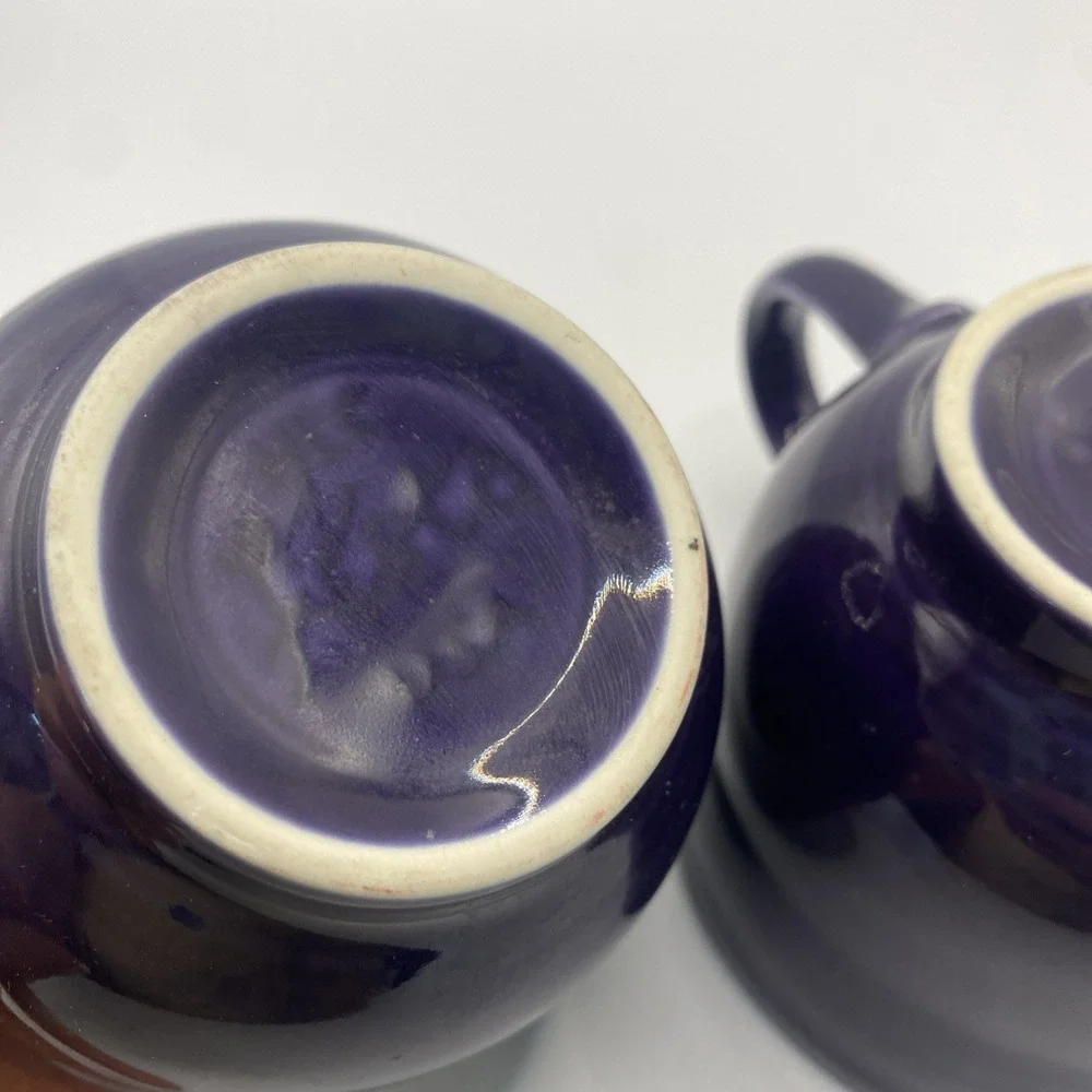 Fiesta‎ Dinner Ware 2 Plum Purple Tea Coffee Cups Retired Color C Handle
